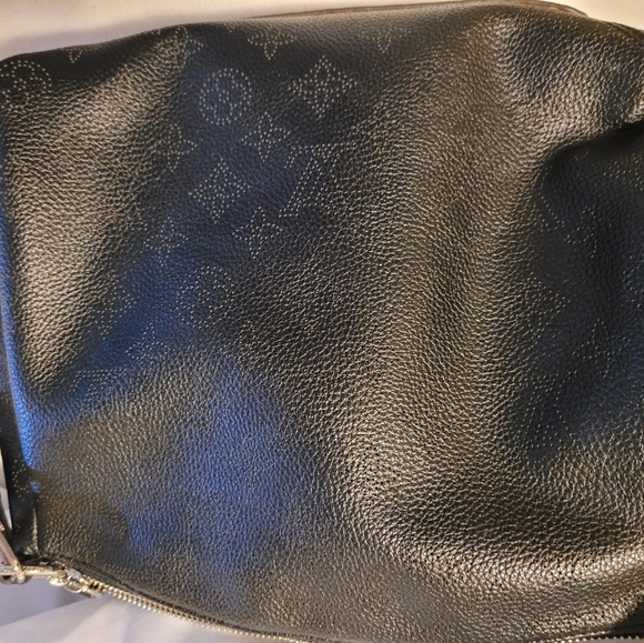 LOUIS VUITTON black Mahina leather BABYLONE CHAIN BB Shoulder Bag - Picture 5 of 10